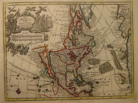 Seutter Matthaeus (1678-1757) Nov. Orbis sive America septentrionalis, divisa per sua Regna, Provinc. et Insul.... s.d. (ma 1744) Augsburg, presso C.Lotter